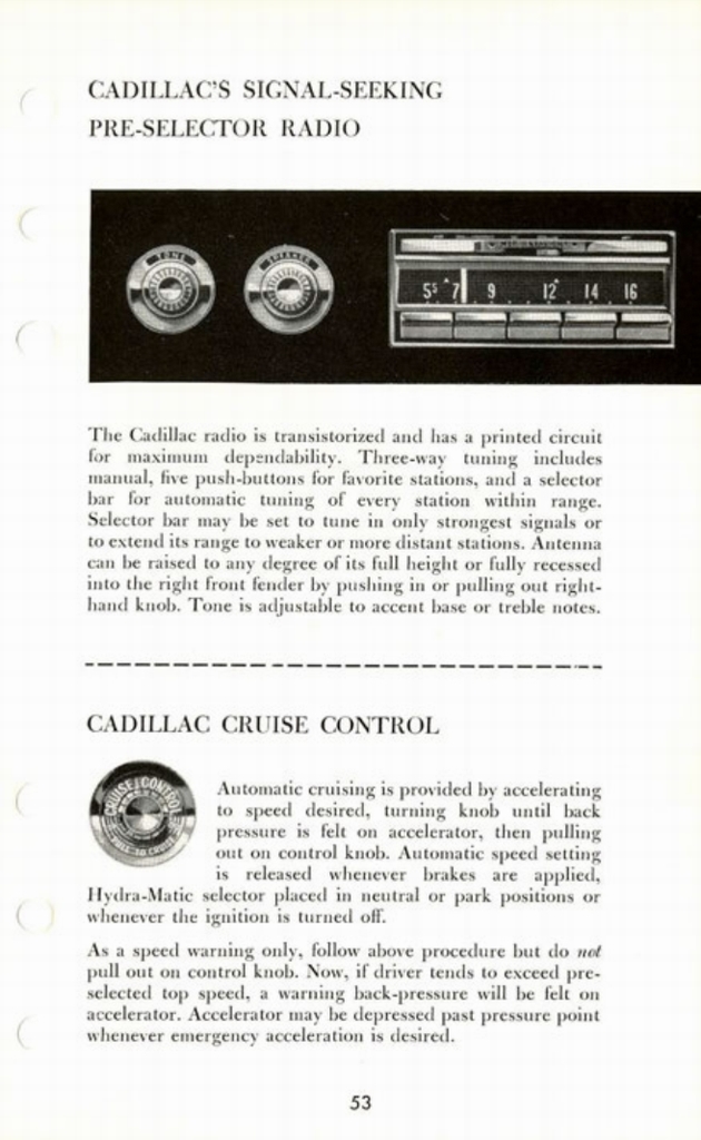 1960 Cadillac Salesmans Data Book Page 8